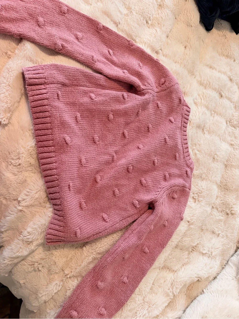 Isaac Mizrahi Pink Lavender Knit Cardigan